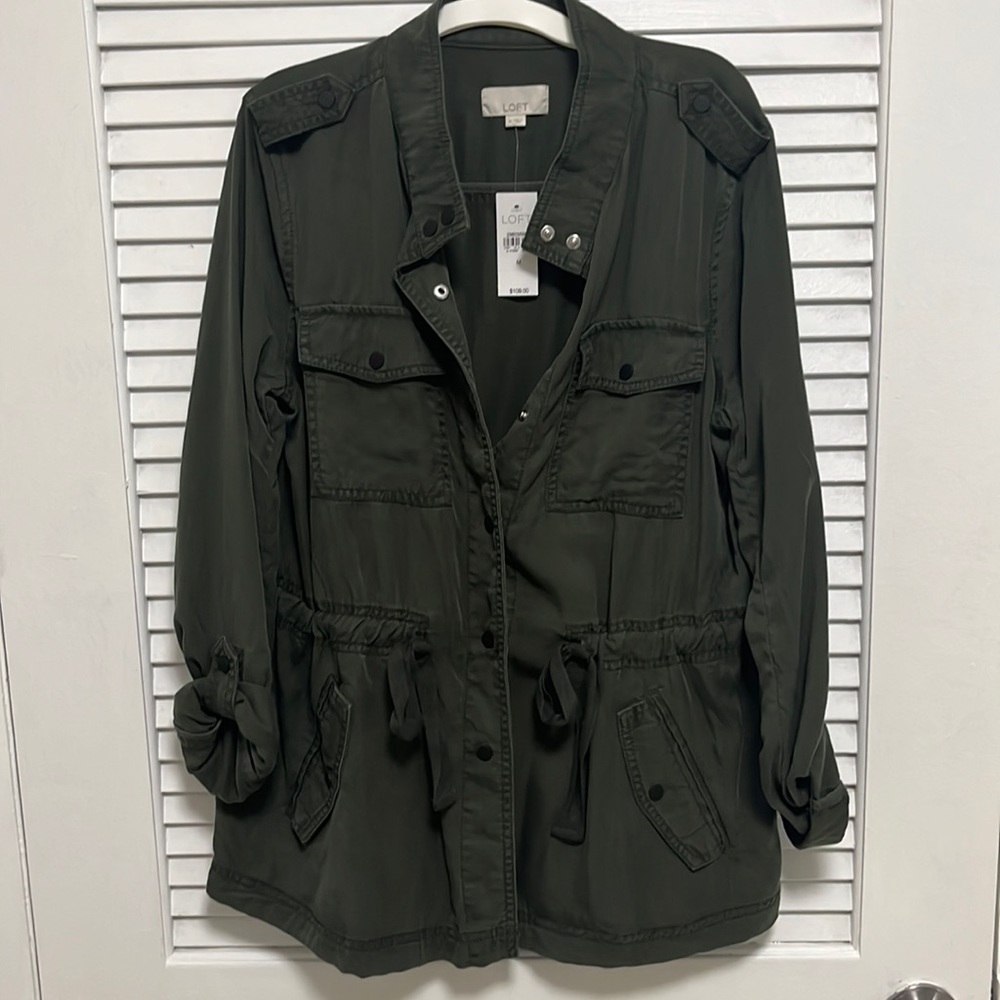 LOFT lightweight Utility Jacket NWT
